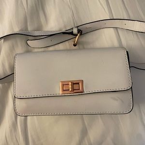 White Pleather Fanny Pack